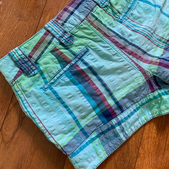 OP Blue/Purple Plaid Shorts-Size 5 - Picture 6 of 6